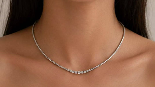 20 Pointer Classic Round Graduated Necklace (ARJS4298)