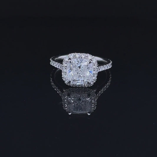 3CT Cushion Diamond Ring (ARJS2051)