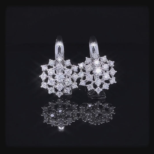 Round Small Hoops Diamond Earrings (ARJS2504)