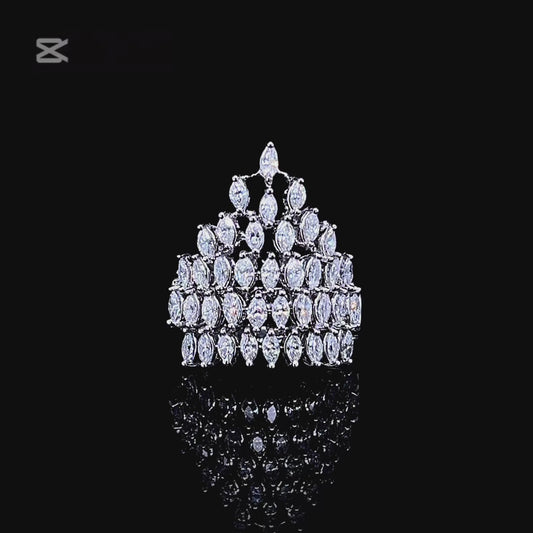 Marquise Crown Diamond Ring (ARJS2886)