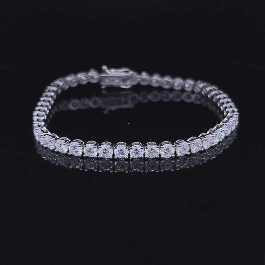 Classic Round Tennis Bracelets (ARJS3956)