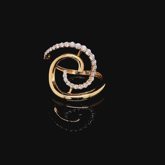 Twirl Diamond Ring  (BRD1265)