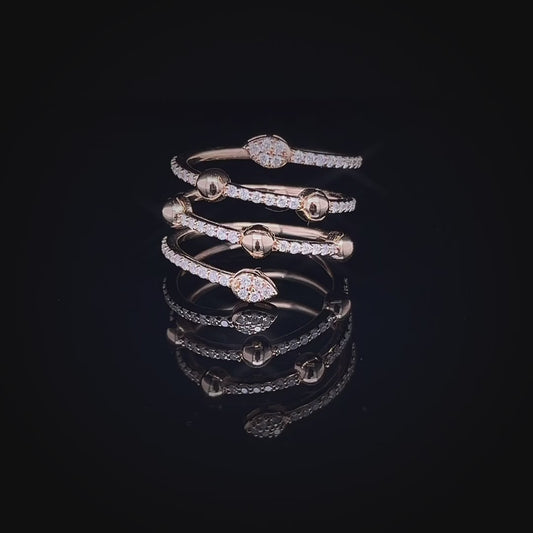 Spring Style Diamond Ring (ARJS2612)