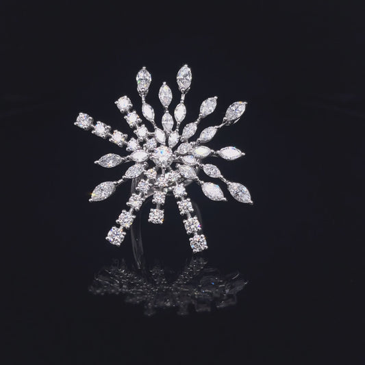 Star Mix Shape Diamond Ring (ARJS4030)