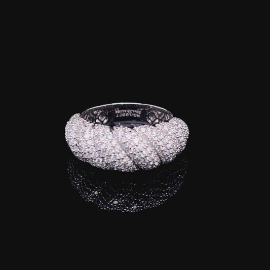 Croissant Diamond Studded Ring (SKJ1212)