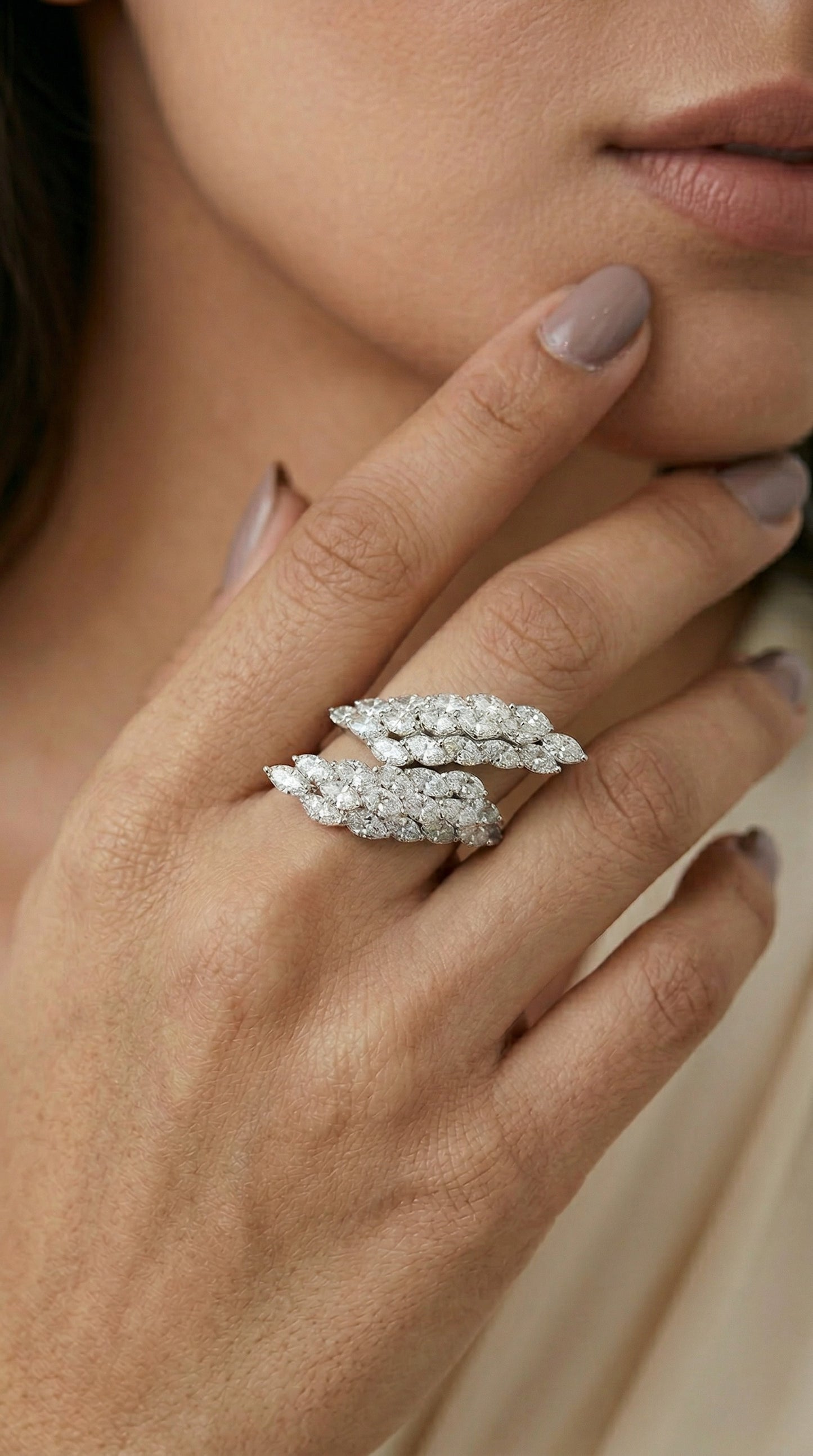 Marquise Fancy Diamond Ring (ARJS3350)